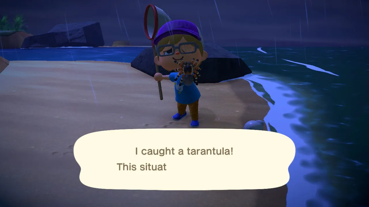 23480 animal crossing tarantula approach