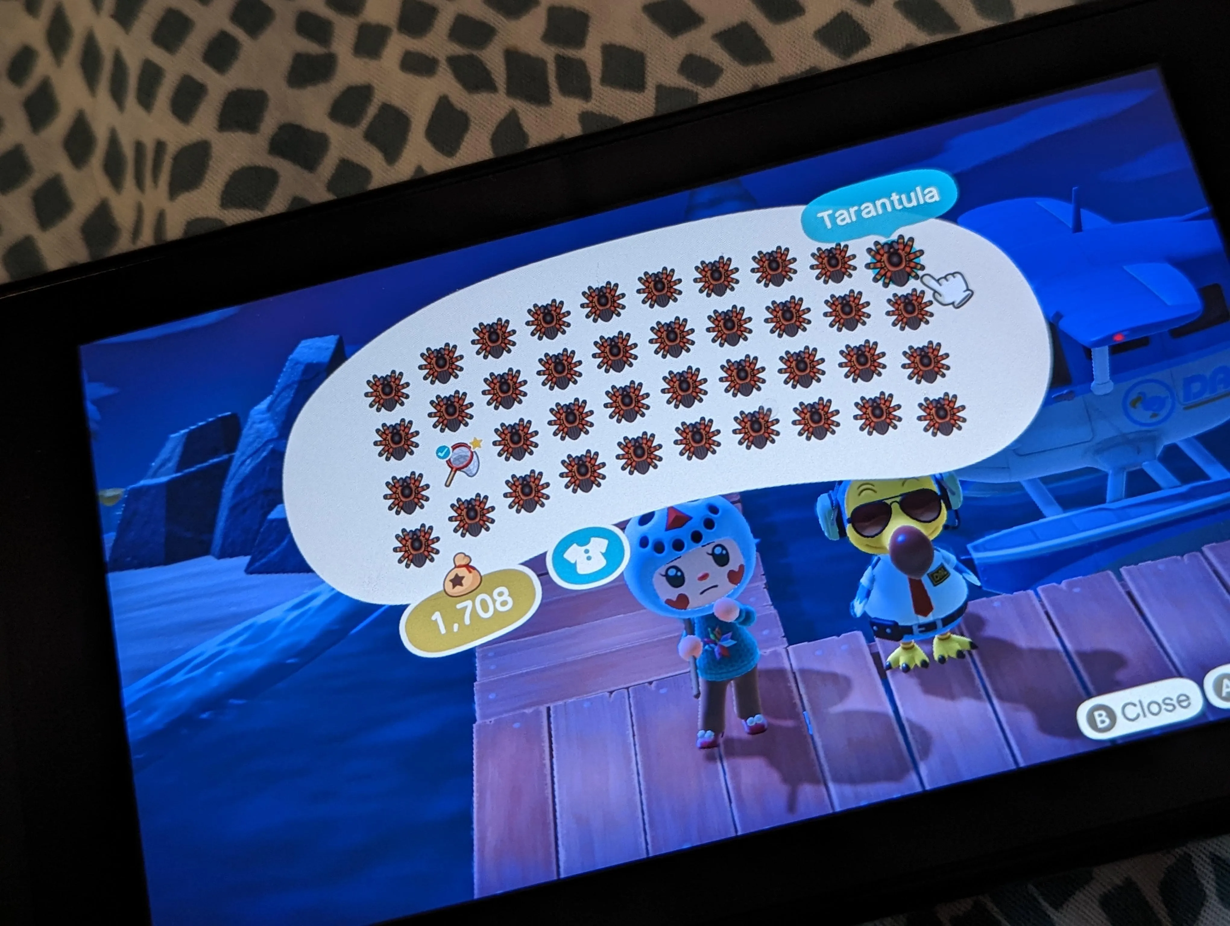 23530 animal crossing tarantula catching