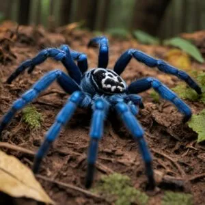 23562 cobalt blue tarantula in habitat